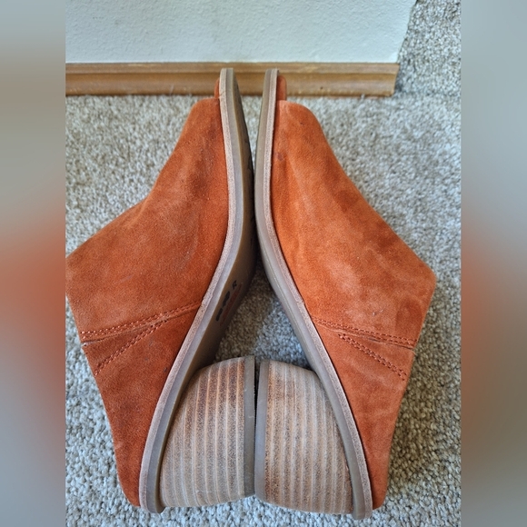 Sofft Carrey Womens Pumpkin Suede Slide Sandals Open Toe Heeled Size 9.5 - Picture 7 of 8